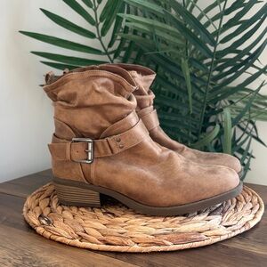 Brown Suede Ankle Boots